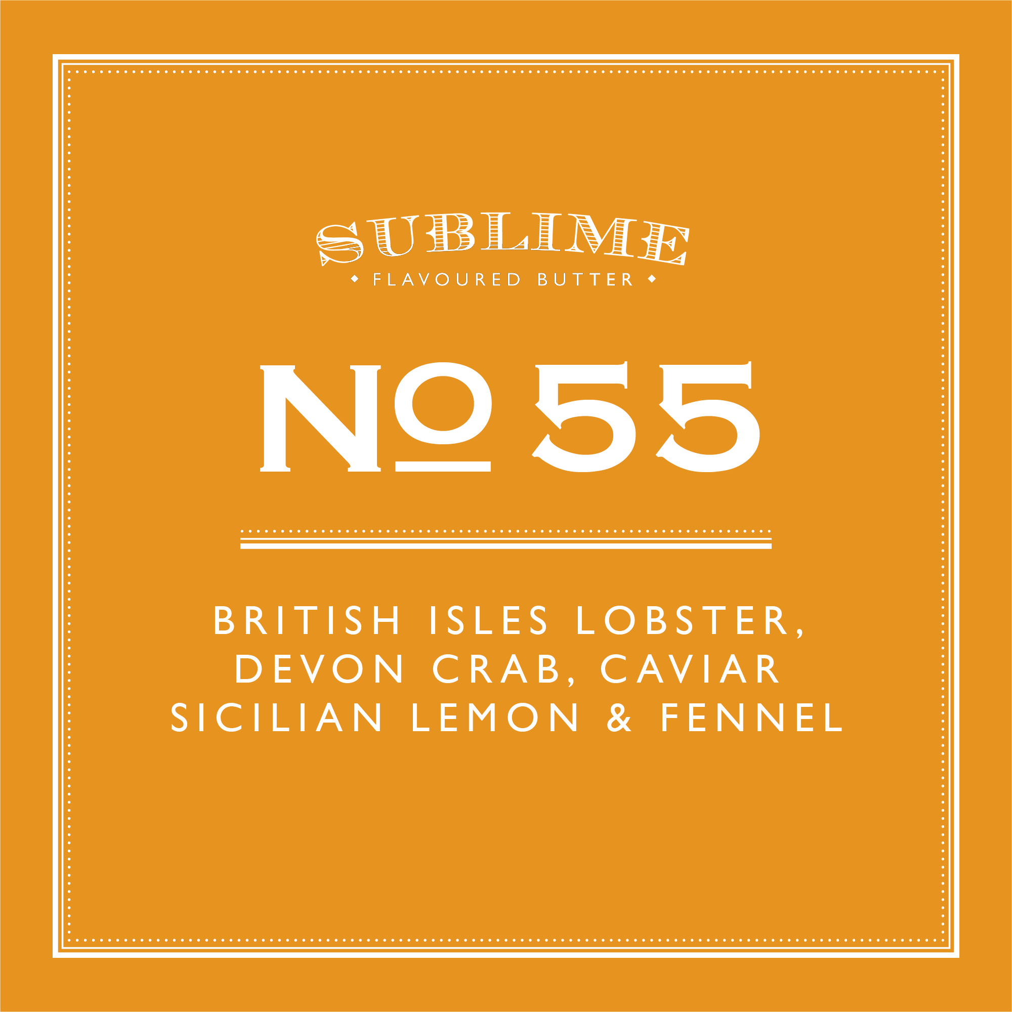 No. 55 — British Isles Lobster, Devon Crab, Sicilian Lemon, Caviar & Fennel (125g ℮)